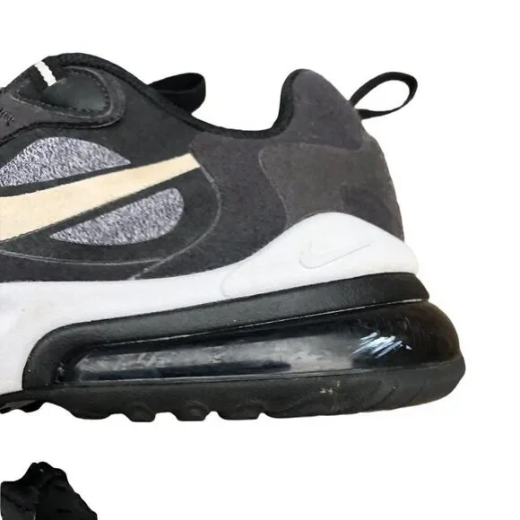 NIKE Air Max 270 React Black Vast Grey Size 4 - Picture 9 of 16